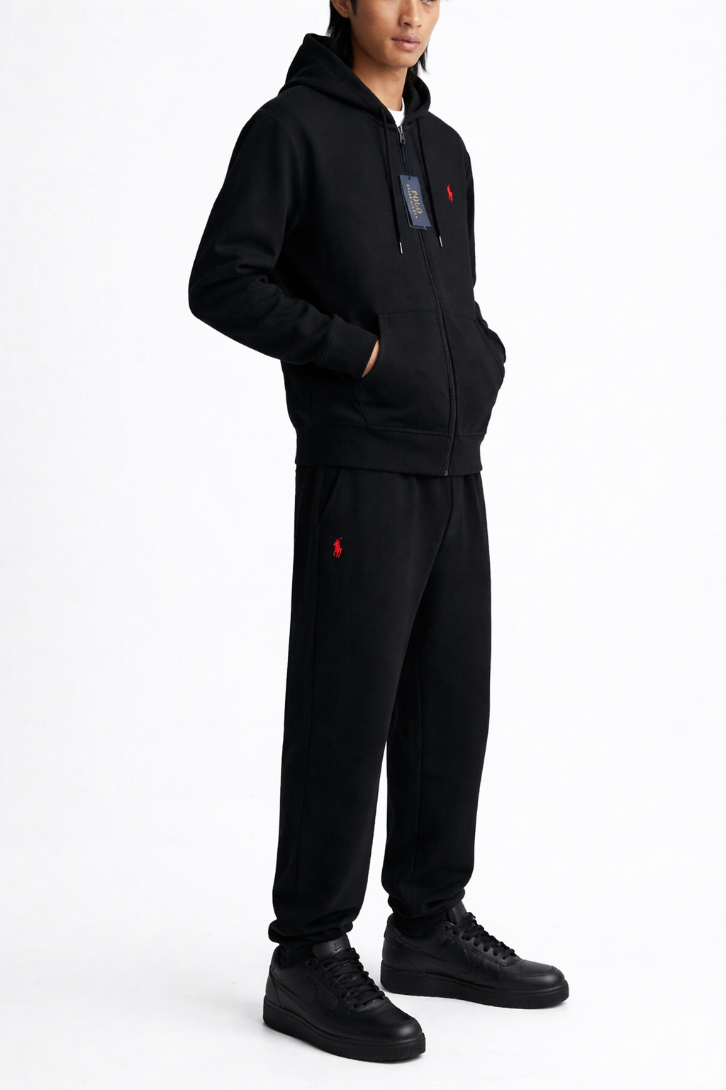 RALPHLAURENT BLACK TRACKSUIT SET