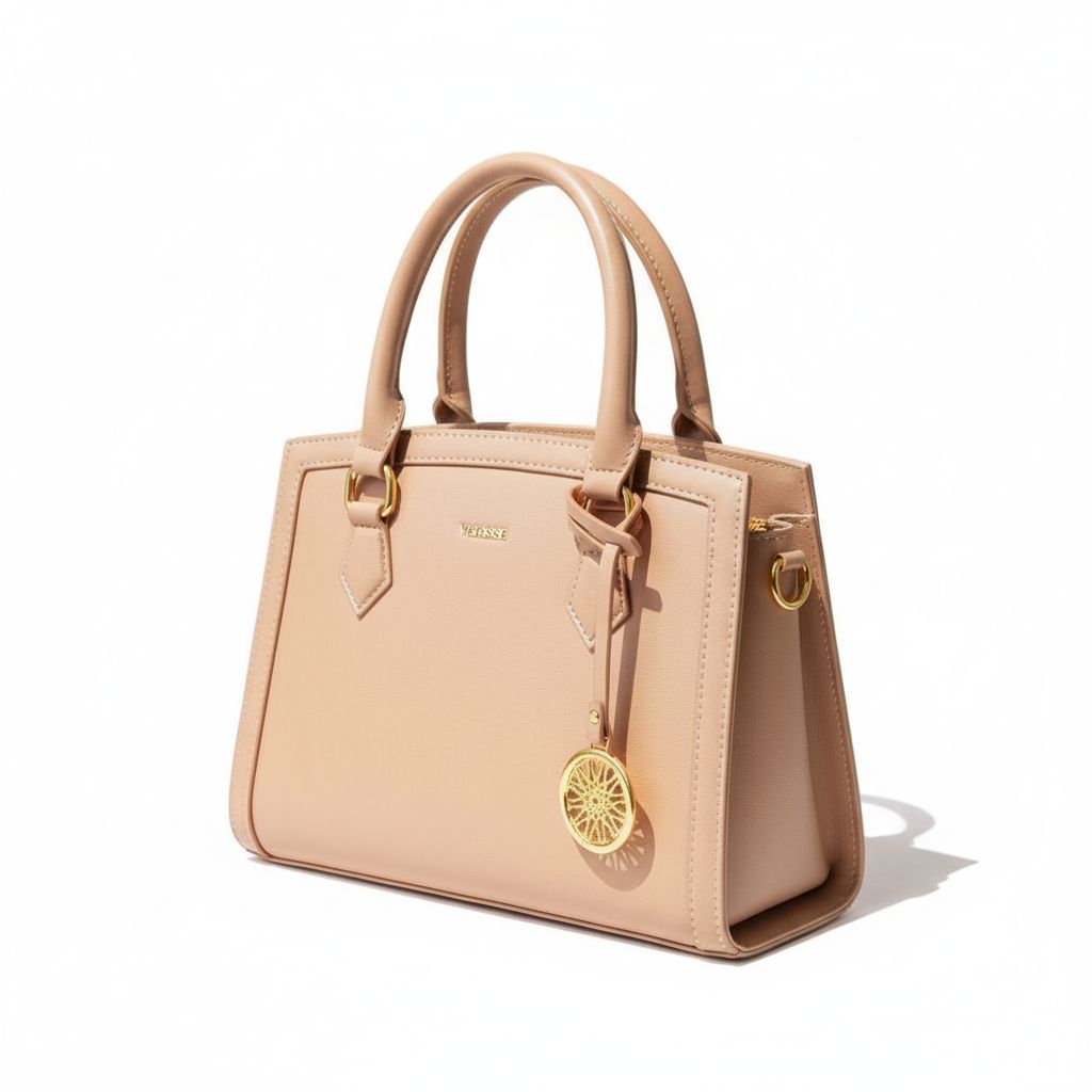 Sac à Main Beige Luxe – Raffinement Moderne & Détails Dorés